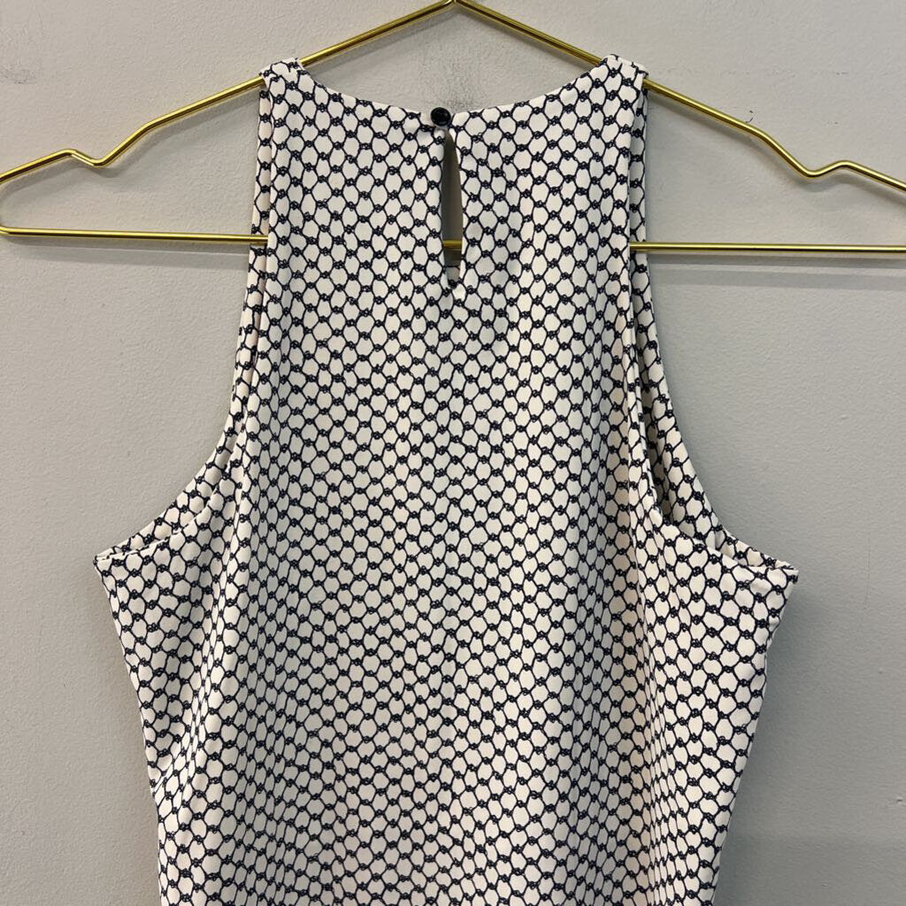 Anatomie White/ Black Print Tank Top Extra Small