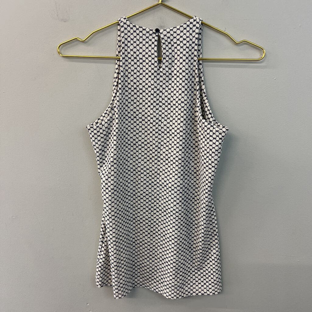 Anatomie White/ Black Print Tank Top Extra Small