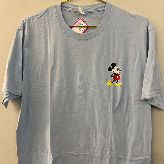 Disney Blue Mickey Short Sleeve Graphic Tee Large