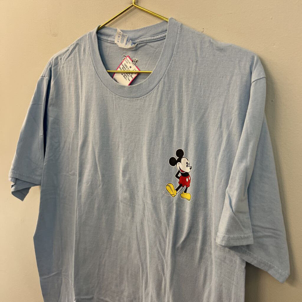 Disney Blue Mickey Short Sleeve Graphic Tee Large