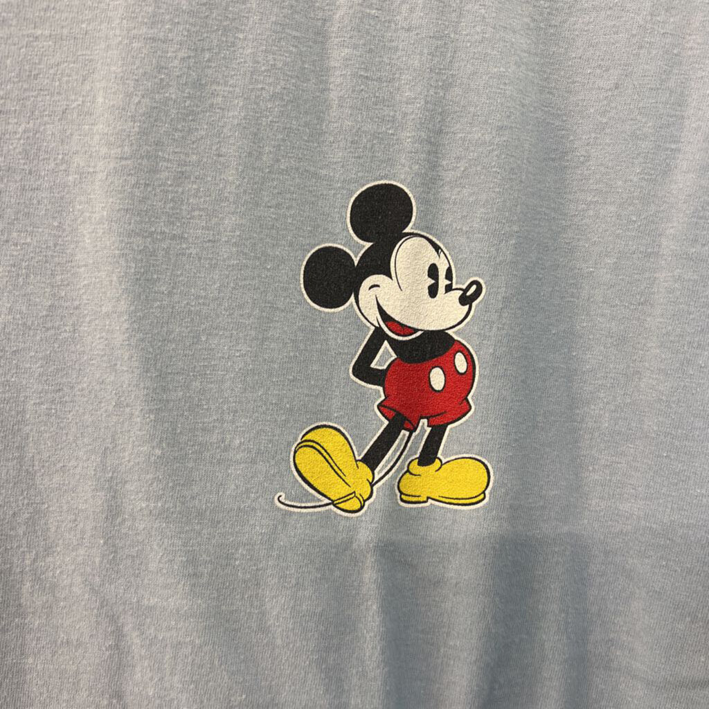 Disney Blue Mickey Short Sleeve Graphic Tee Large