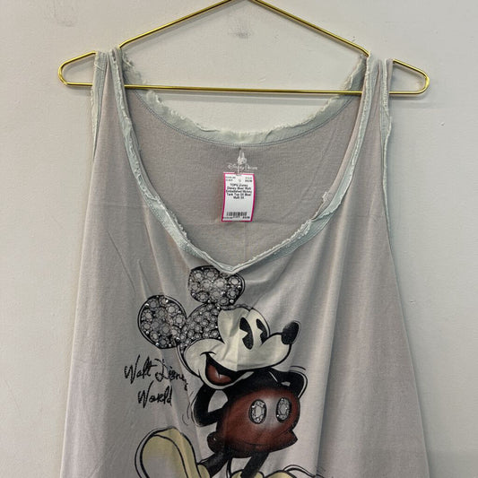 Disney Blue/ Multi Embellished Mickey Tank Top 3X