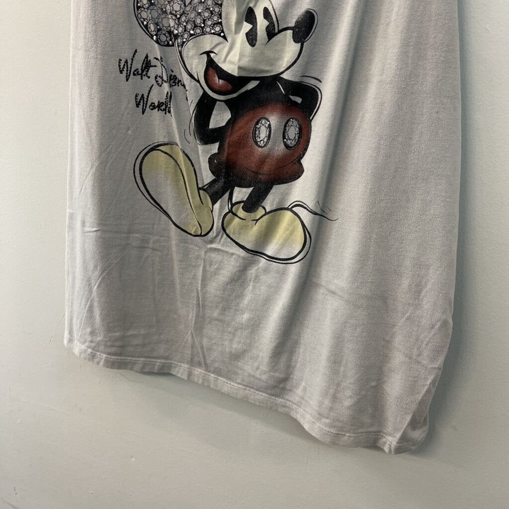 Disney Blue/ Multi Embellished Mickey Tank Top 3X