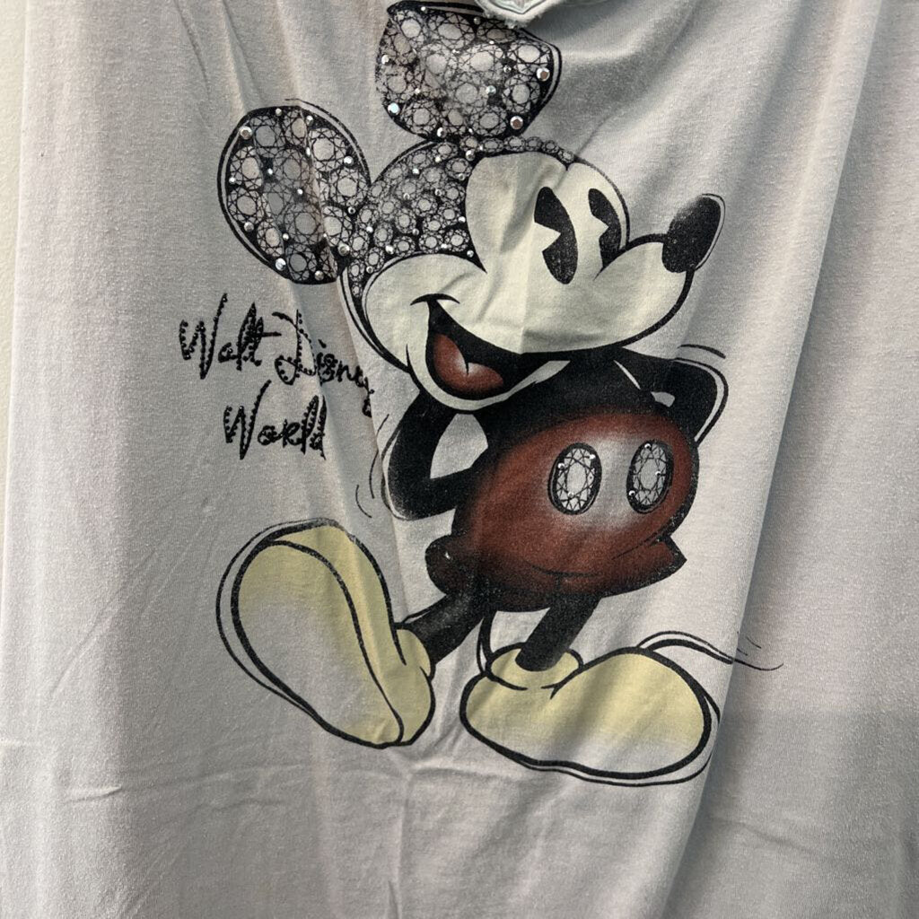 Disney Blue/ Multi Embellished Mickey Tank Top 3X