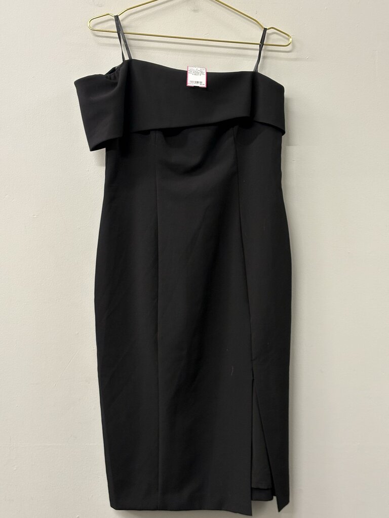 Eliza J Black Off Shoulder Midi Short Formal Dress 12