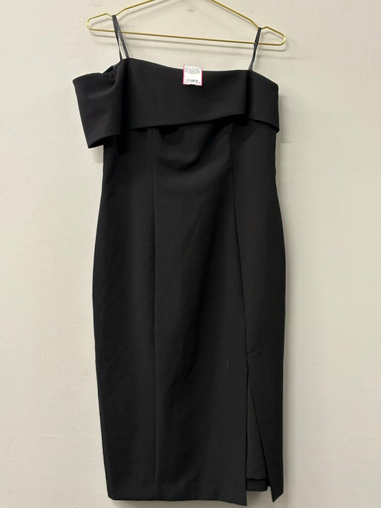 Eliza J Black Off Shoulder Midi Short Formal Dress 12