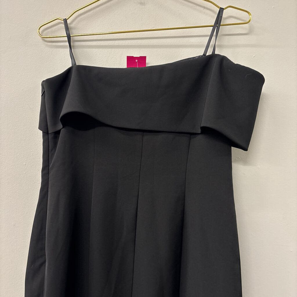 Eliza J Black Off Shoulder Midi Short Formal Dress 12