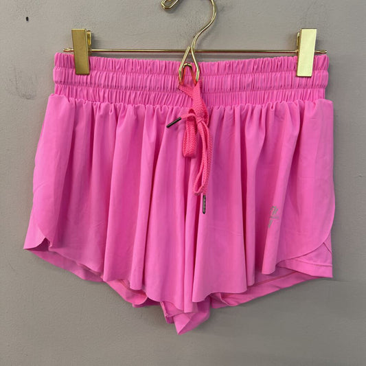 Luogongzi Bubblegum Pink Athletic Shorts Small
