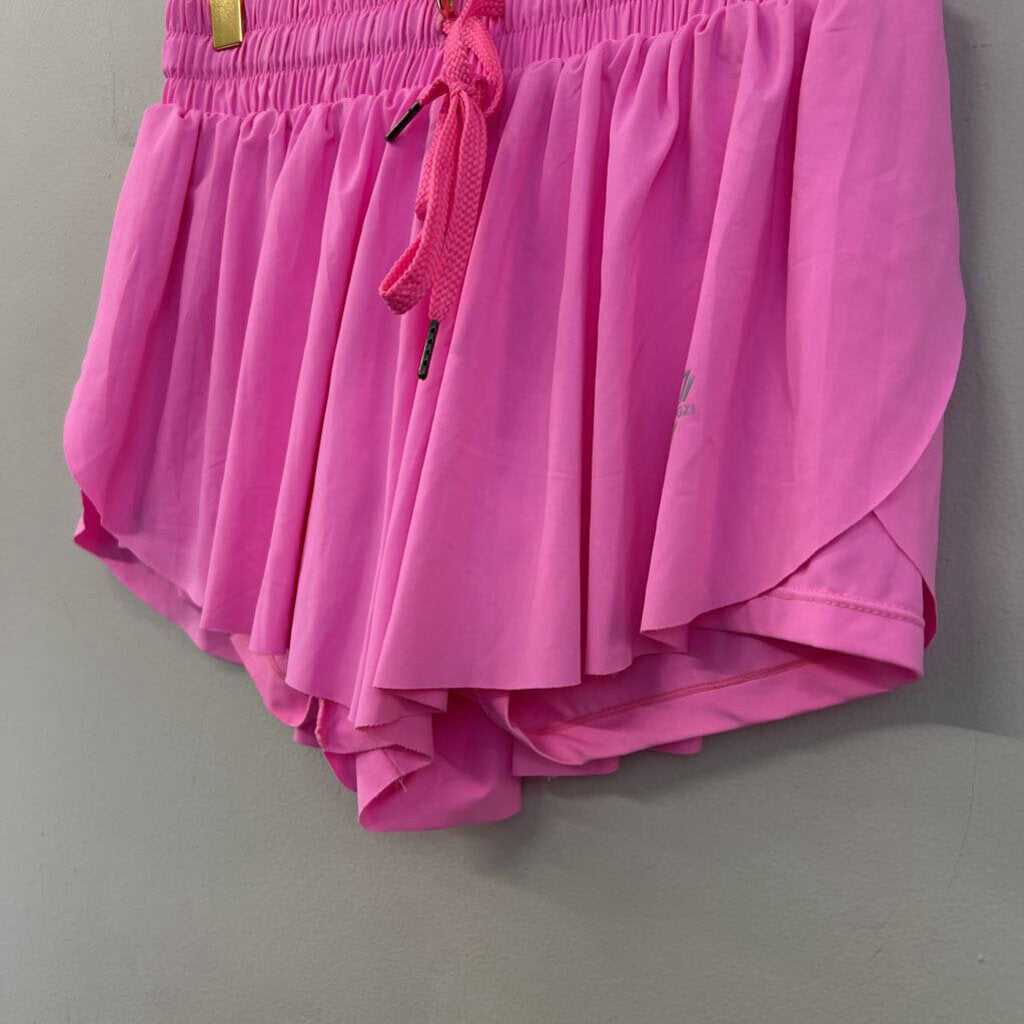 Luogongzi Bubblegum Pink Athletic Shorts Small