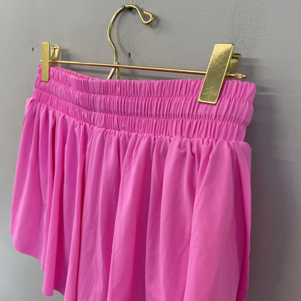 Luogongzi Bubblegum Pink Athletic Shorts Small