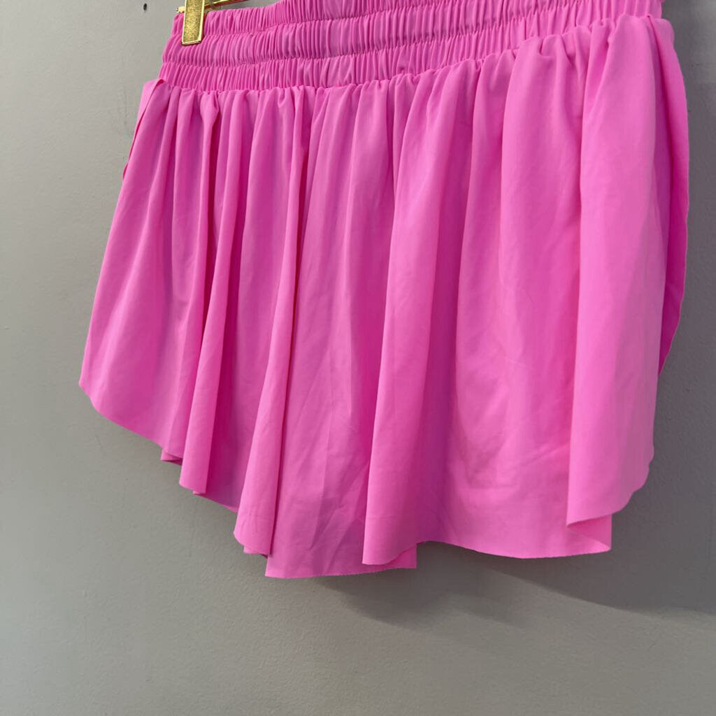Luogongzi Bubblegum Pink Athletic Shorts Small