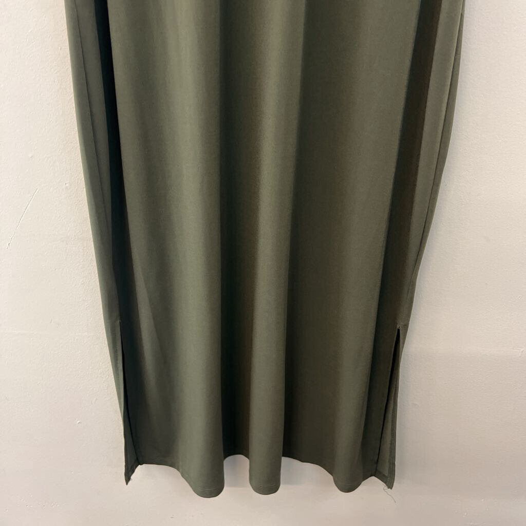 Michael Kors Green Sleeveless Midi Dress Extra Large
