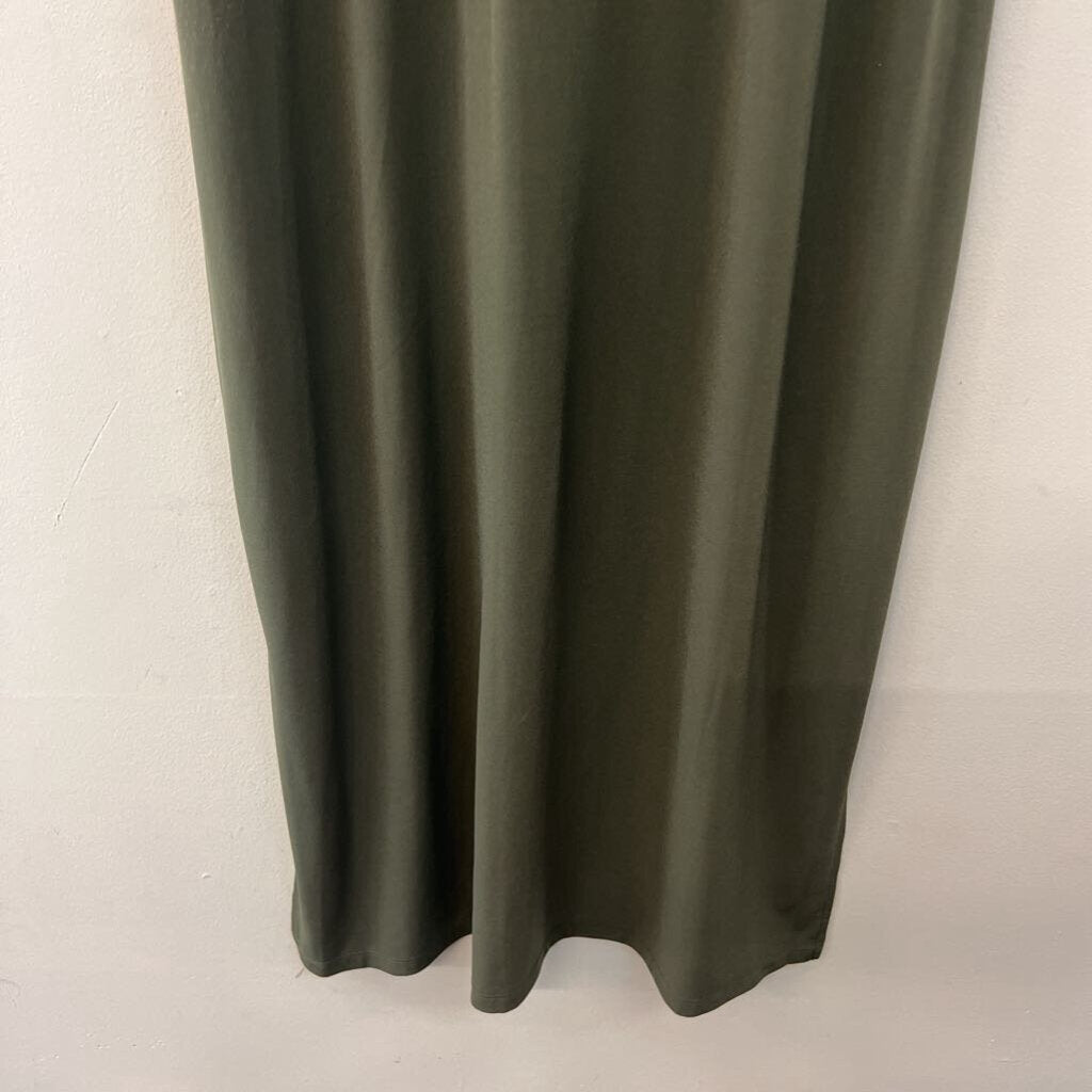 Michael Kors Green Sleeveless Midi Dress Extra Large