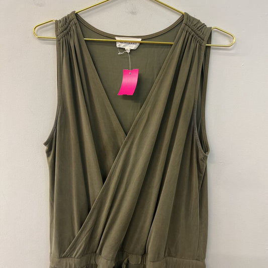 Heartloom Green Sleeveless Jumpsuit Large