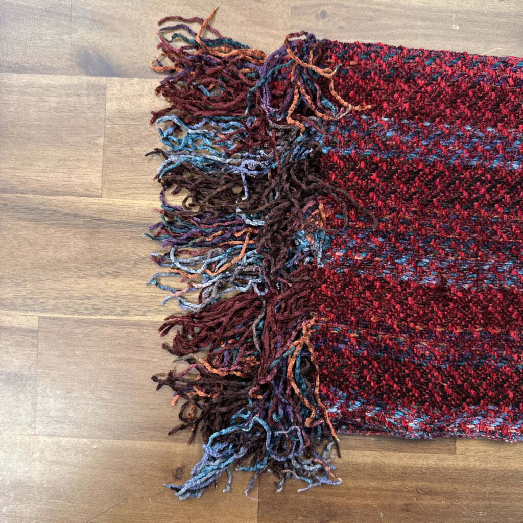 Red Soft Knit Scarf