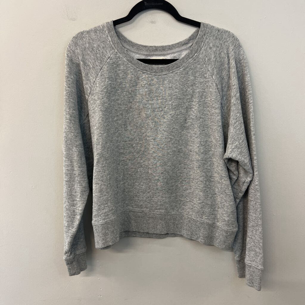 J Crew Grey Long Sleeve Pullover Top Extra Large