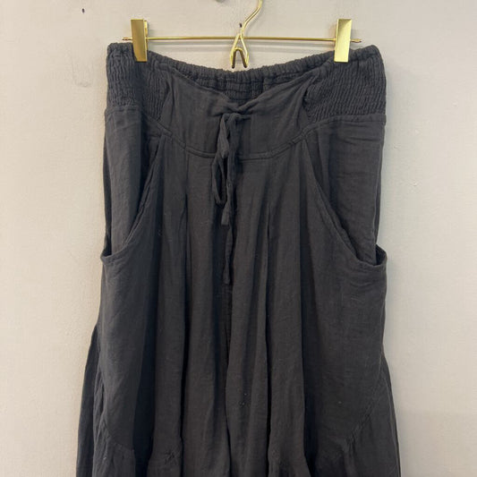 Paper Lace Black Wide Leg Parachute Pants Small