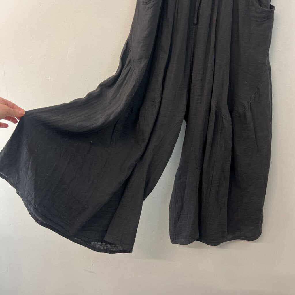 Paper Lace Black Wide Leg Parachute Pants Small