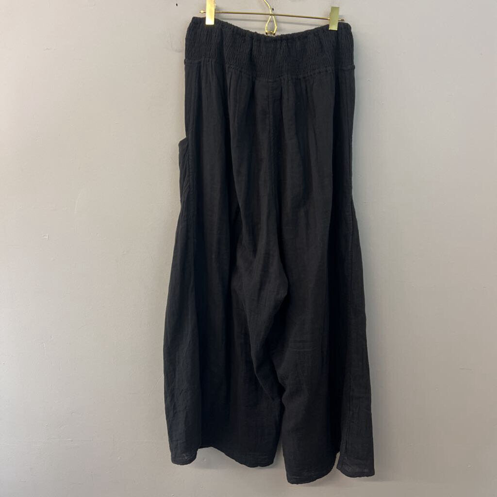 Paper Lace Black Wide Leg Parachute Pants Small