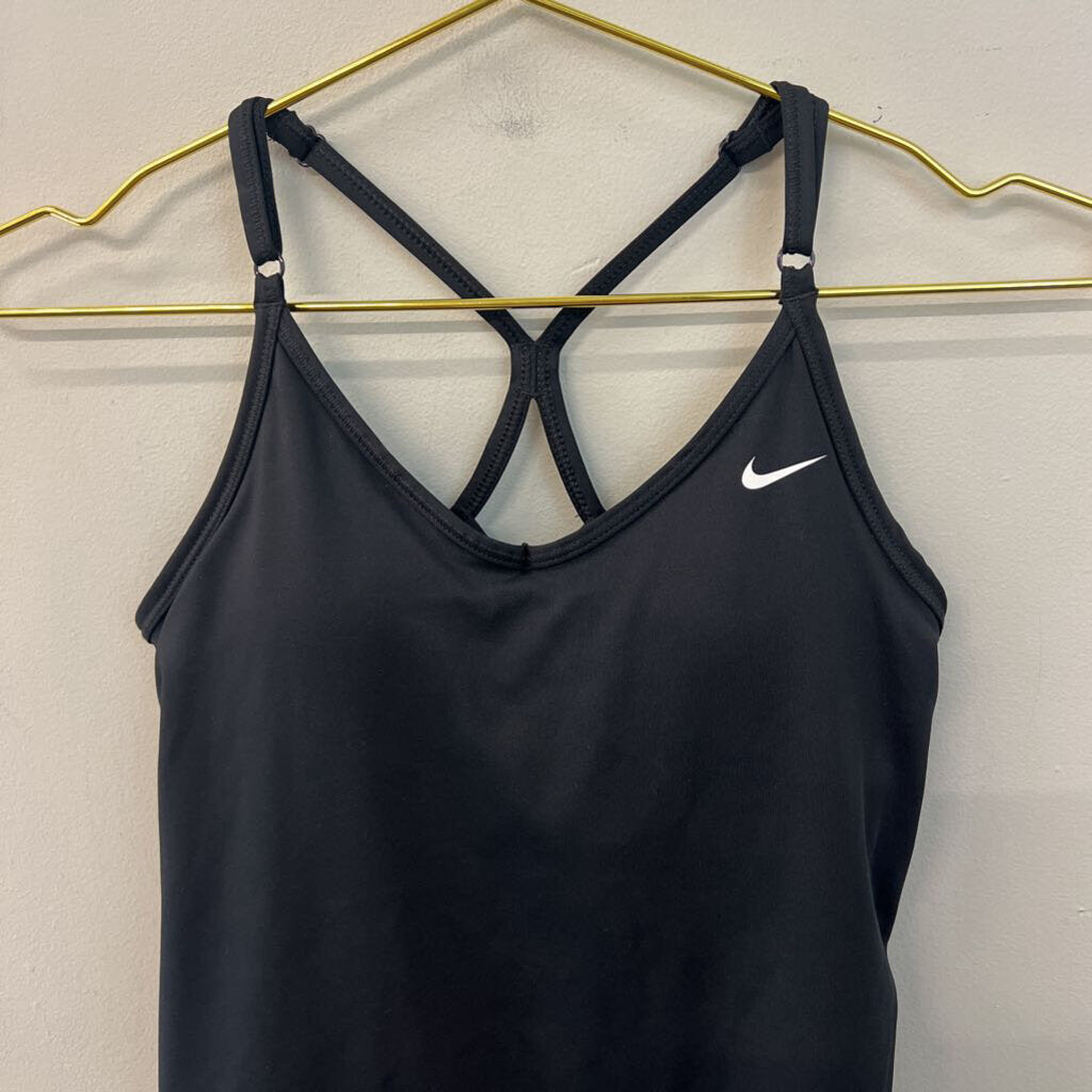Nike Black Padded Athletic Tank Top Extra Small