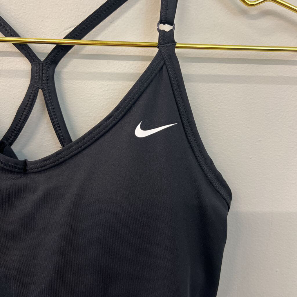 Nike Black Padded Athletic Tank Top Extra Small