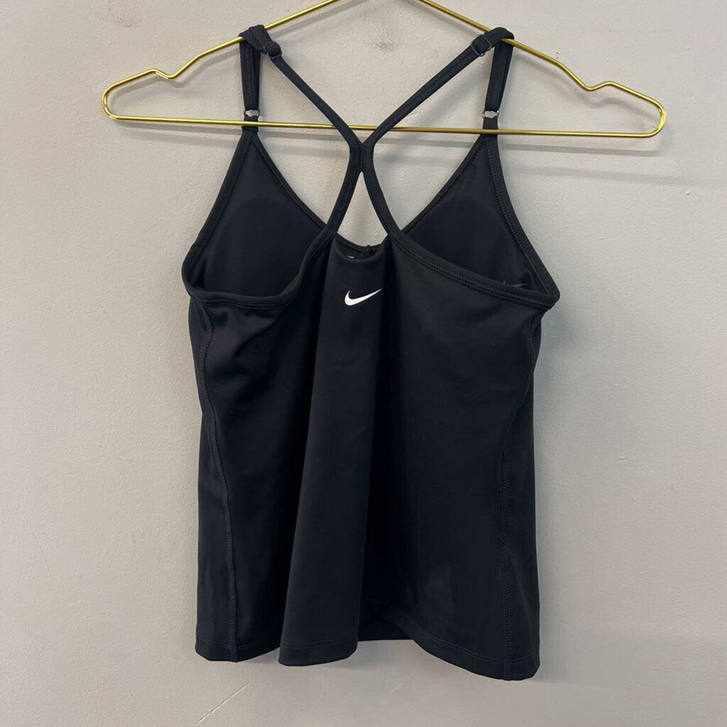 Nike Black Padded Athletic Tank Top Extra Small