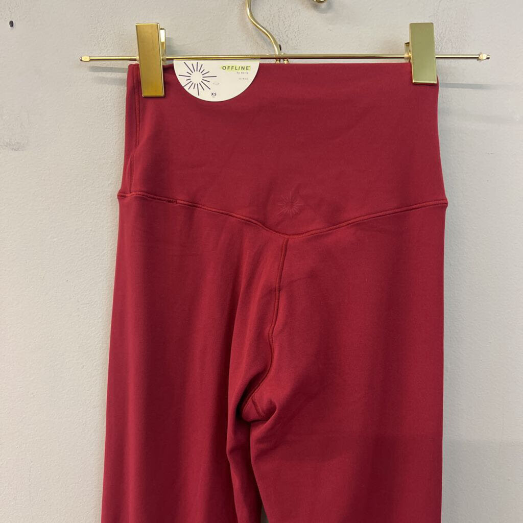 Offline by Aerie Red Cross Waist Flare Leggings Extra Small