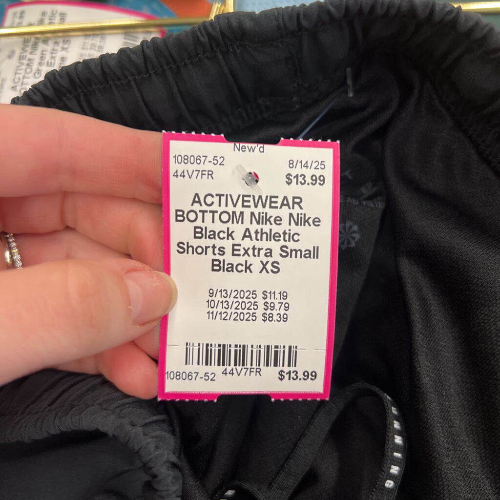 Nike Black Athletic Shorts Extra Small