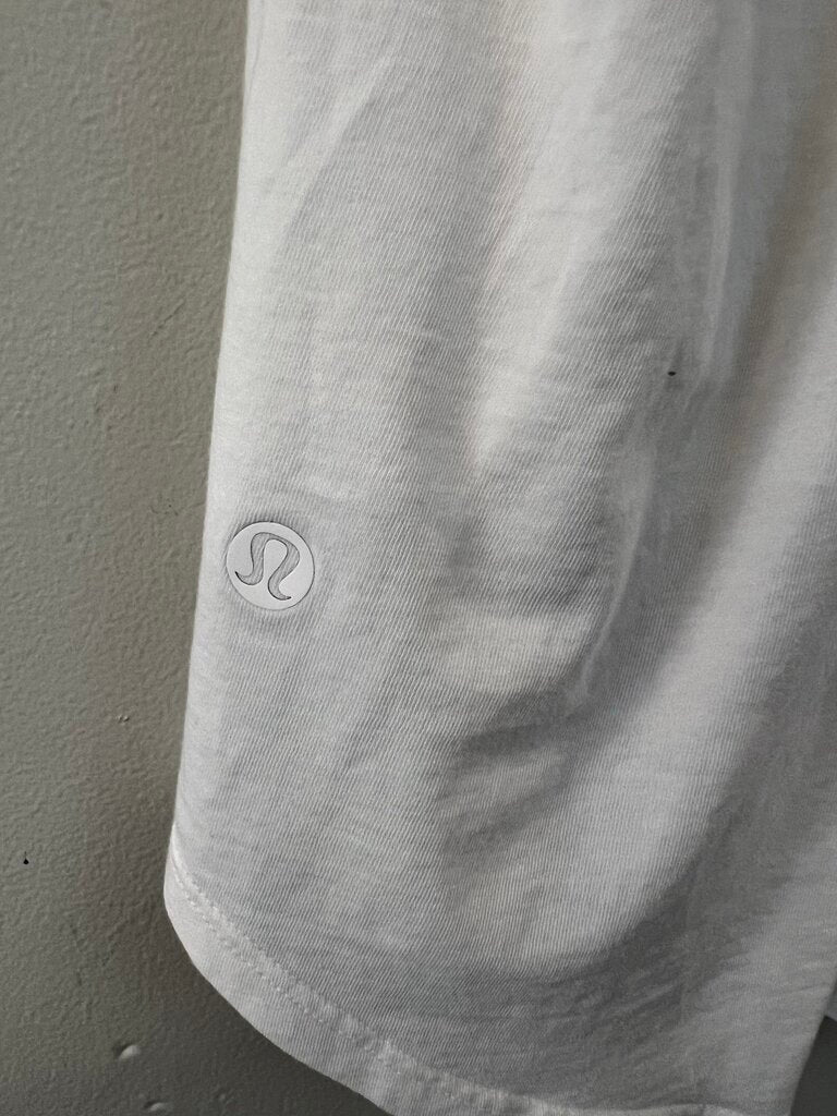 Lululemon White Athletic Tank Top Small