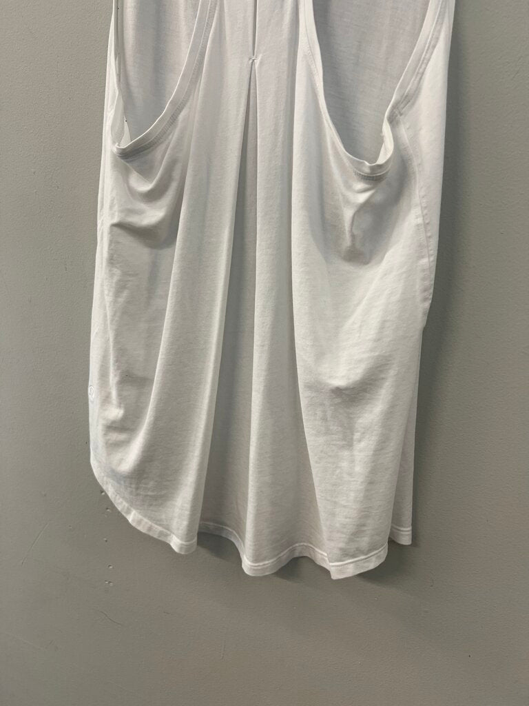 Lululemon White Athletic Tank Top Small