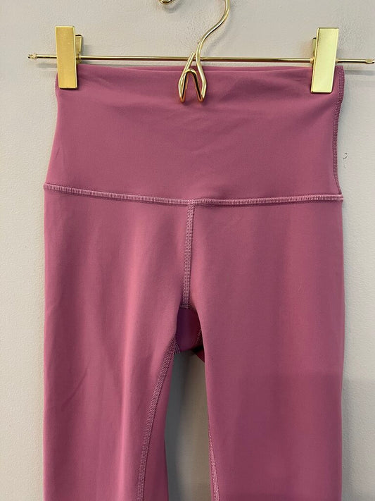 Lululemon Pink Cropped Leggings 0