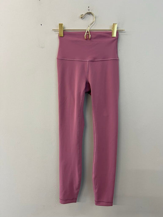 Lululemon Pink Cropped Leggings 0