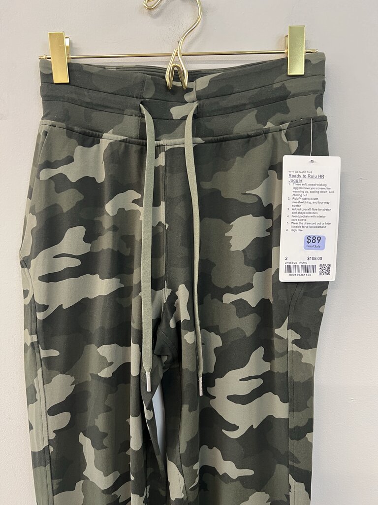 Lululemon Green Camo Print Ready To Rulu HR Joggers 2
