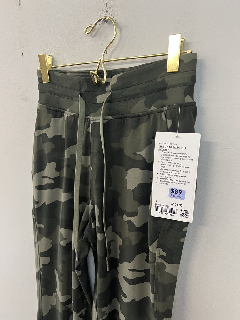 Lululemon Green Camo Print Ready To Rulu HR Joggers 2