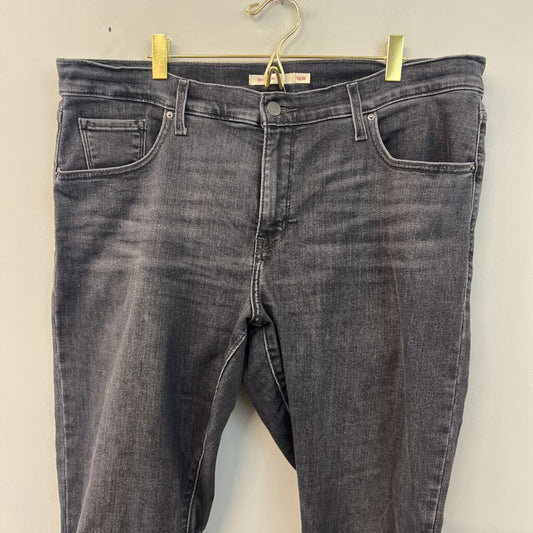 Levi Black Denim 311 Shaping Skinny Jeans 16W