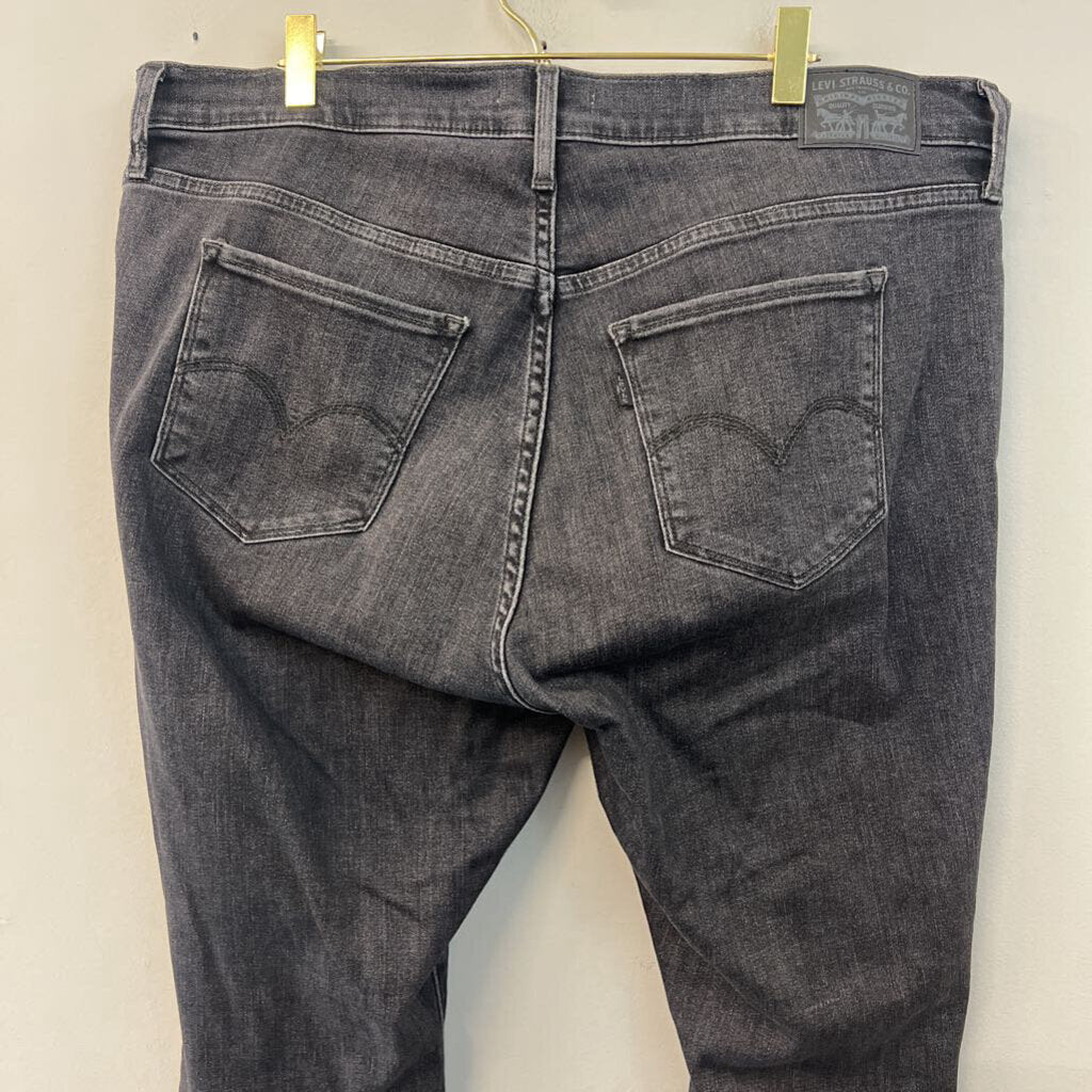 Levi Black Denim 311 Shaping Skinny Jeans 16W