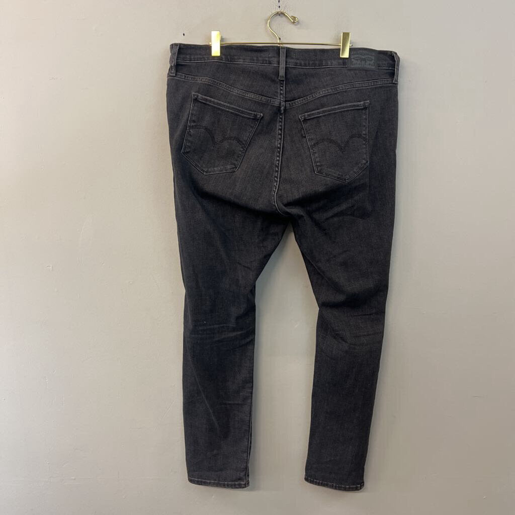 Levi Black Denim 311 Shaping Skinny Jeans 16W