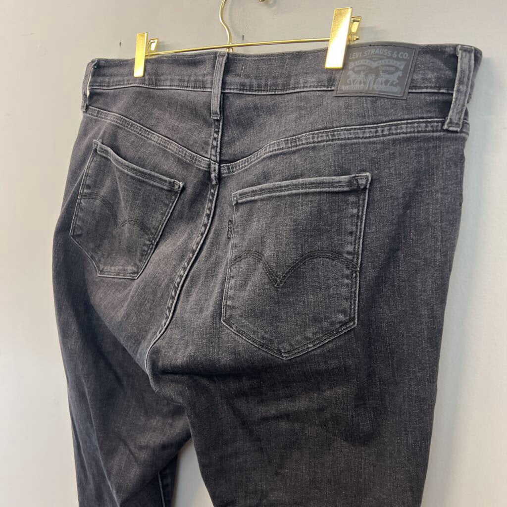 Levi Black Denim 311 Shaping Skinny Jeans 16W