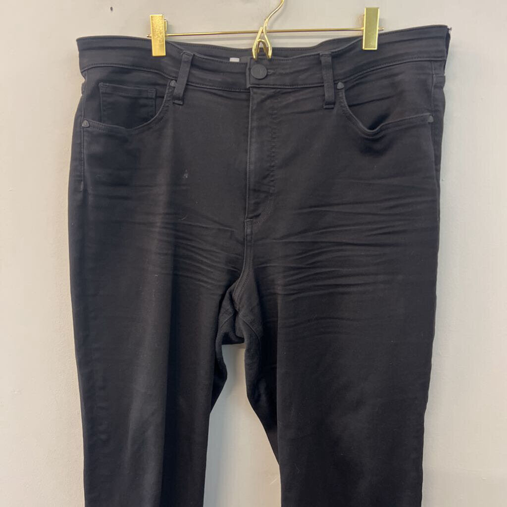 Kut Black Naomi Fab Ab Girlfriend Straight Leg Jeans 16