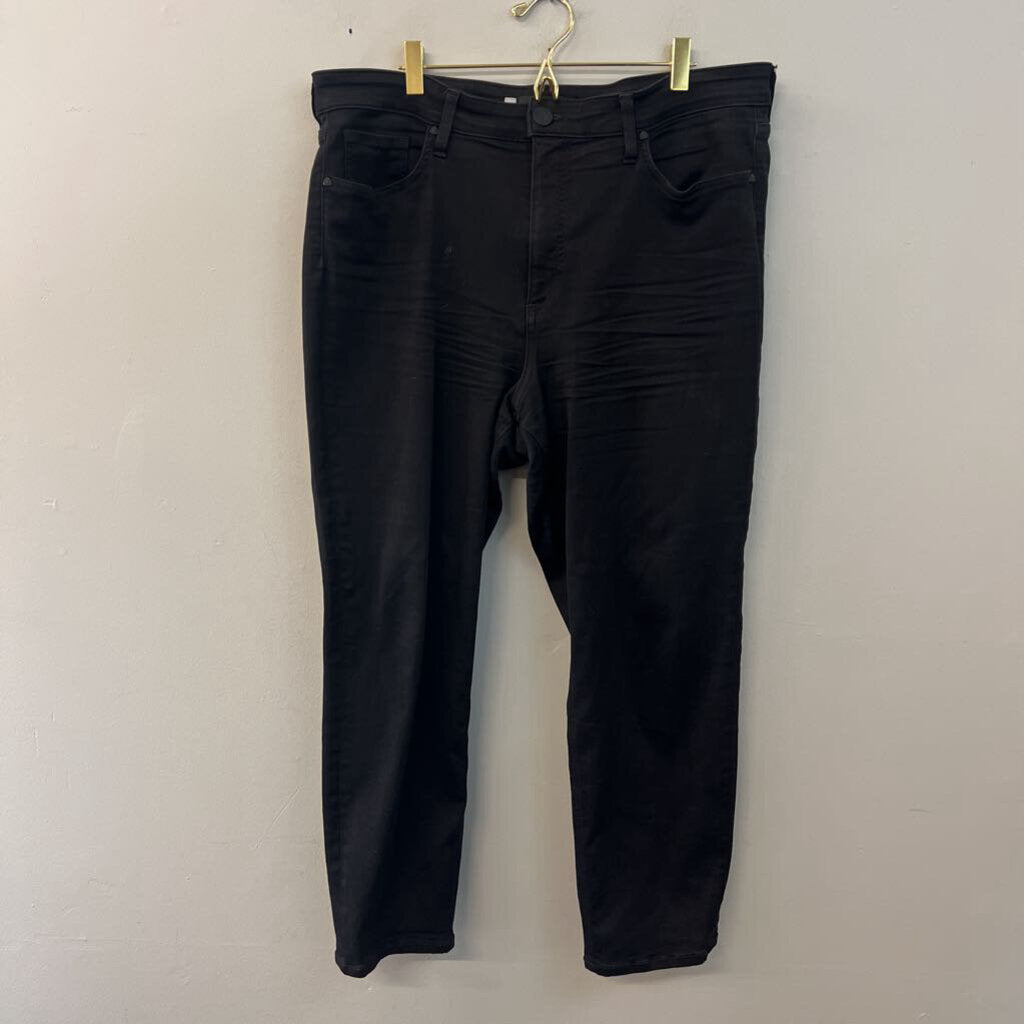 Kut Black Naomi Fab Ab Girlfriend Straight Leg Jeans 16