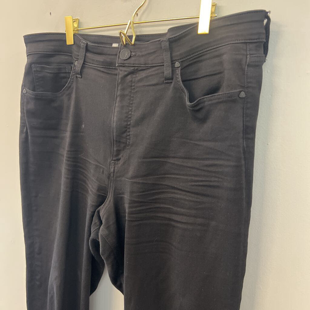 Kut Black Naomi Fab Ab Girlfriend Straight Leg Jeans 16