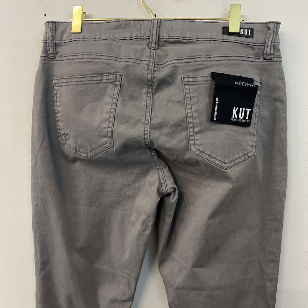 Kut Grey Donna Ankle Skinny Pants 16 Petite