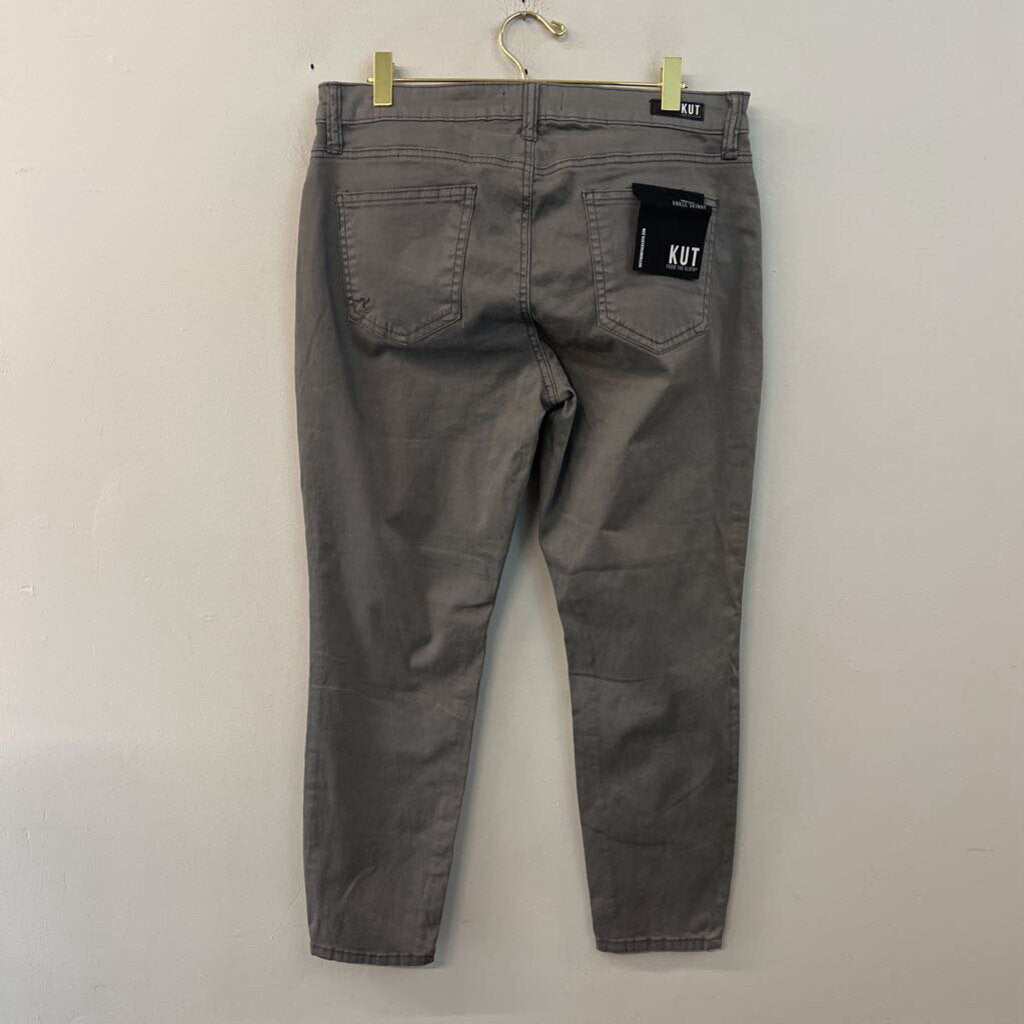 Kut Grey Donna Ankle Skinny Pants 16 Petite