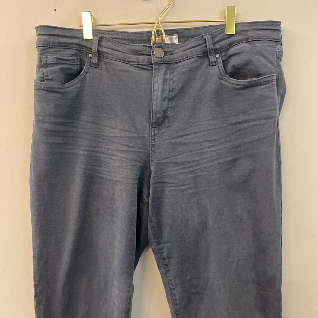Kut Blue Amy Crop Straight Leg Jeans 16