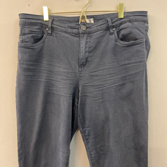 Kut Blue Amy Crop Straight Leg Jeans 16