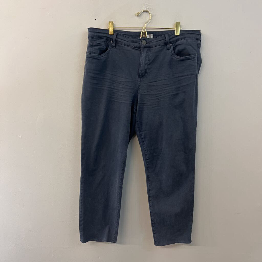Kut Blue Amy Crop Straight Leg Jeans 16