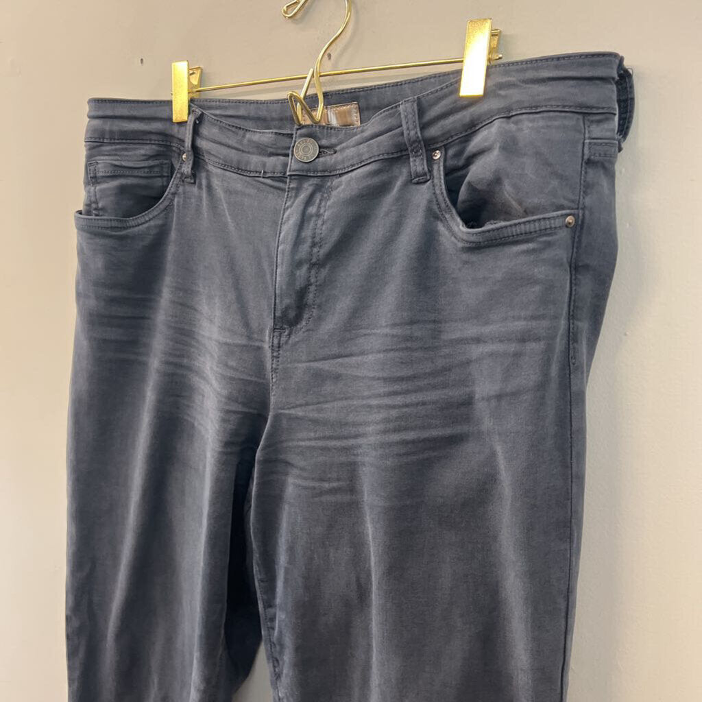 Kut Blue Amy Crop Straight Leg Jeans 16