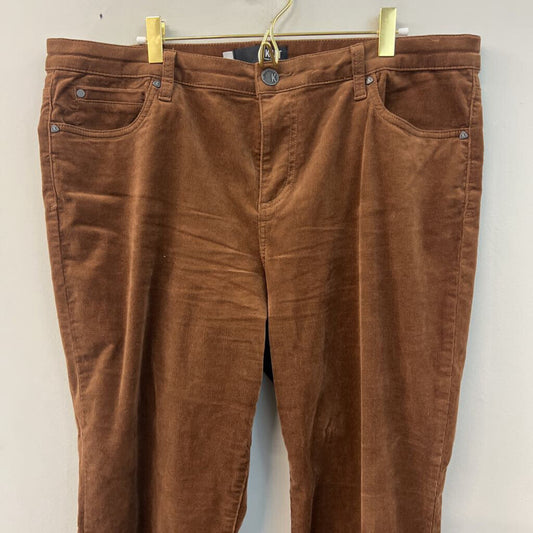 Kut Brown Corduroy Catherine Boyfriend Pants 16