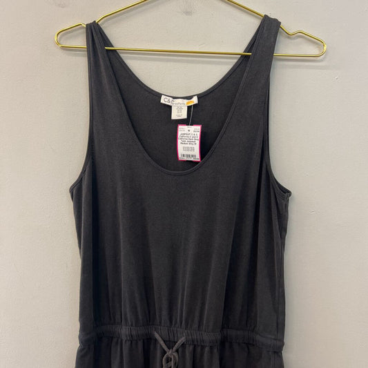 C and C California Dark Grey Tank Jumpsuit Medium