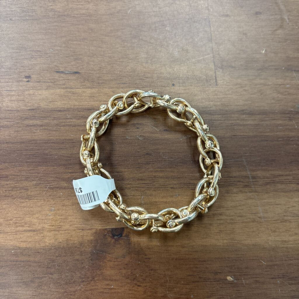Gold Stretchy Chain Bracelet